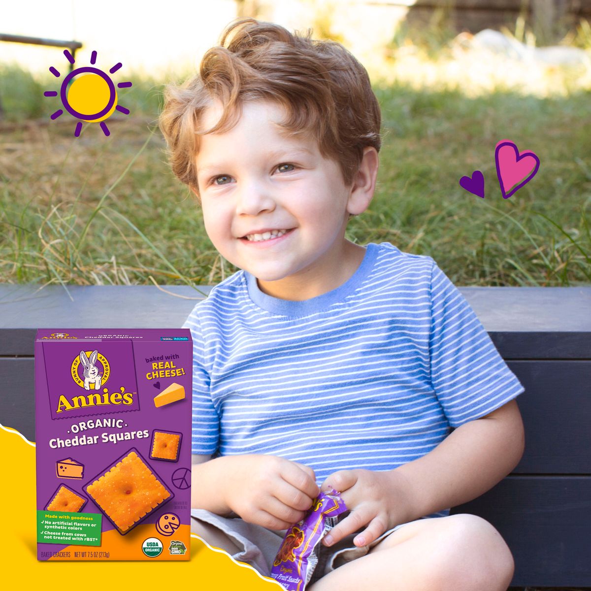 Annie's Galletas Saladas Horneadas Sabor Queso Cheddar - 7.5 oz - Imagen 4