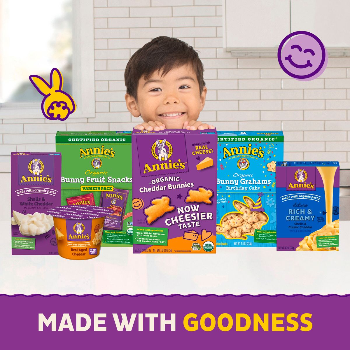 Annie's Galletas Saladas Horneadas Sabor Queso Cheddar - 7.5 oz - Imagen 5