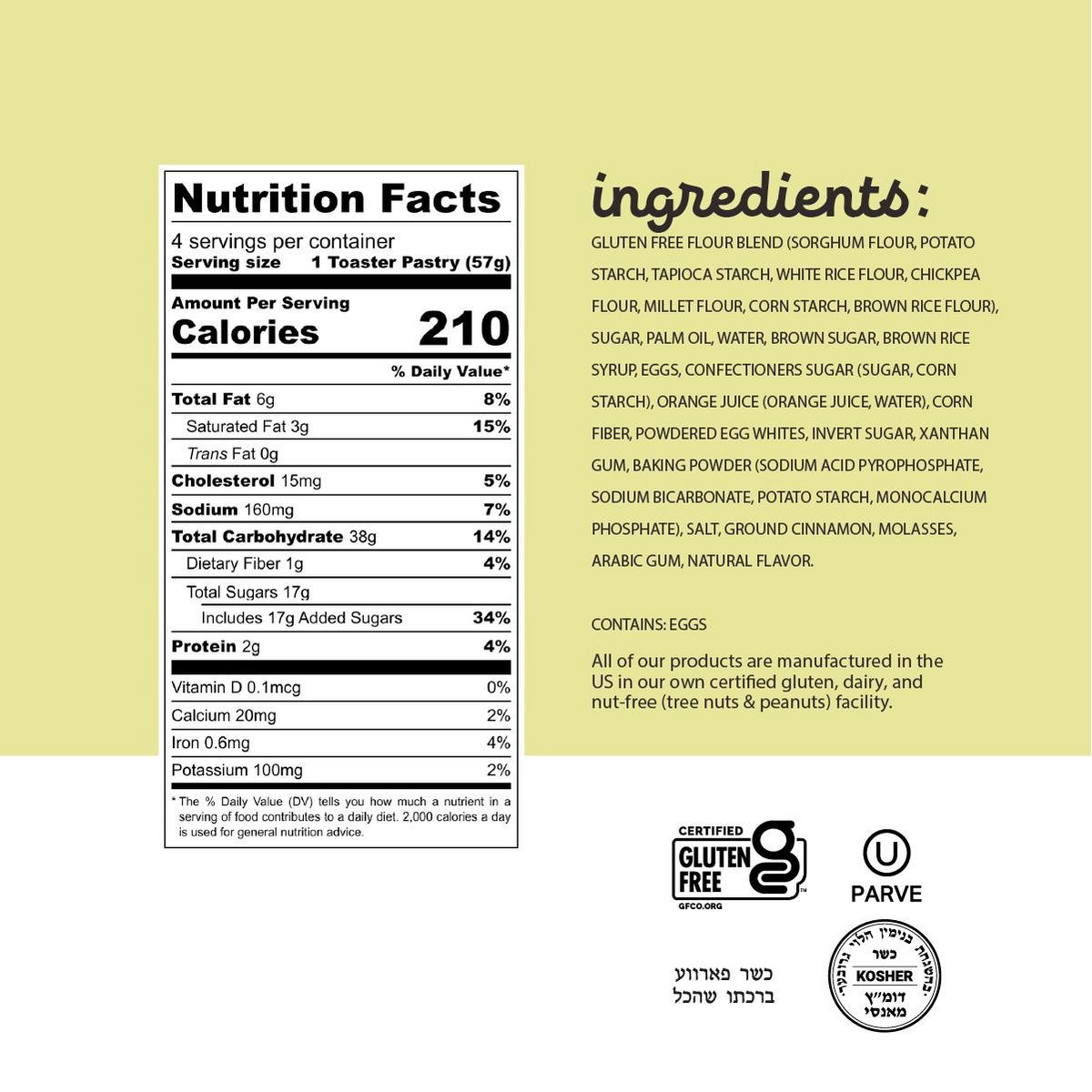 Katz Pastelillos para Tostador Sin Gluten - Canela - Paquete de 6 - Imagen 5