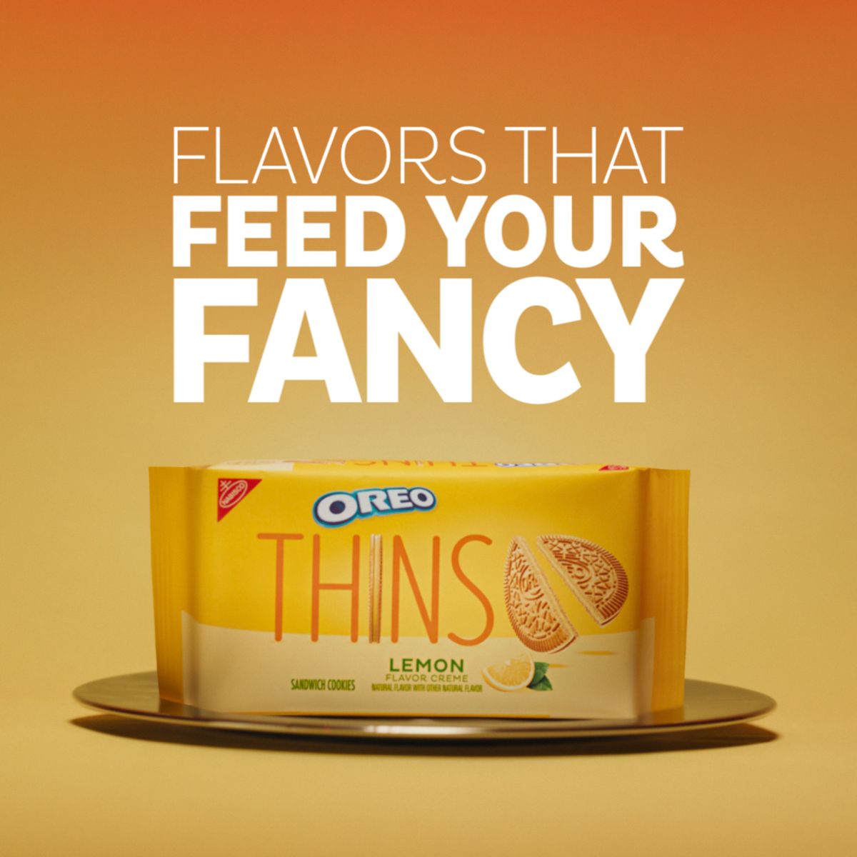 Galletas Sandwich Oreo Thins con Relleno de Crema de Limón, Tamaño Familiar - 11.78 oz - Imagen 3