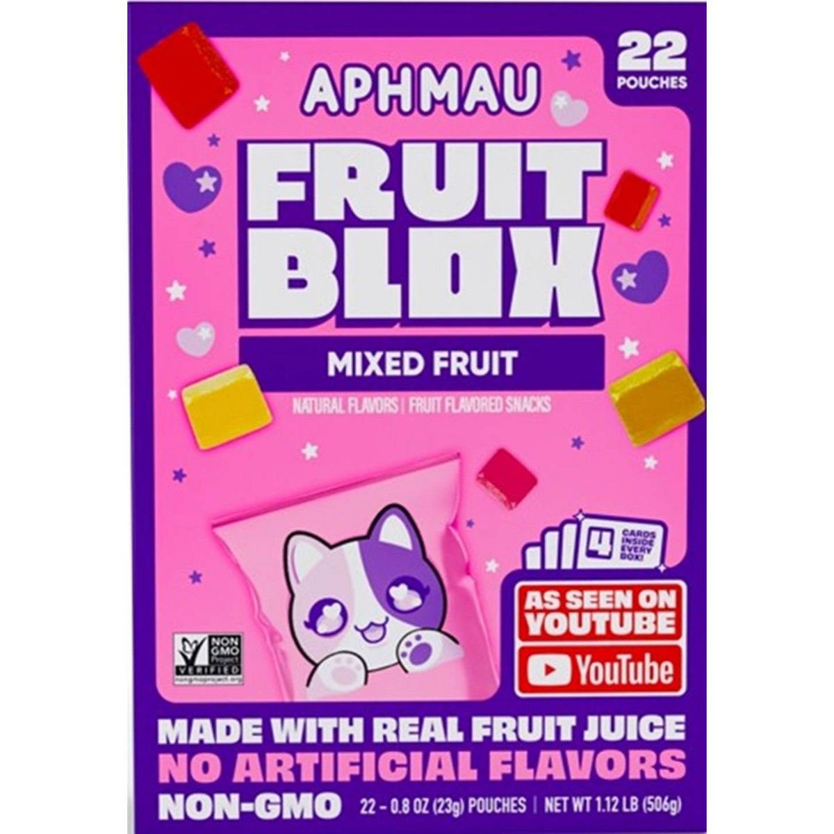 FruitBlox Aphmau Snacks de Frutas Mixtas - 17.6 oz / 22 ct - Imagen 3
