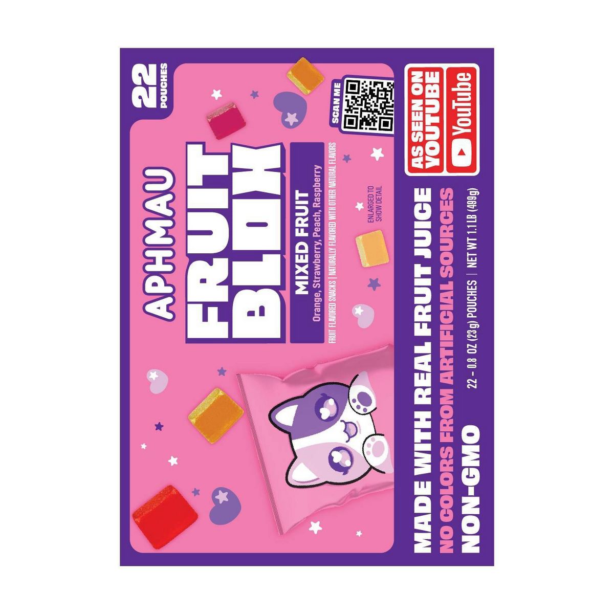 FruitBlox Aphmau Snacks de Frutas Mixtas - 17.6 oz / 22 ct - Imagen 6