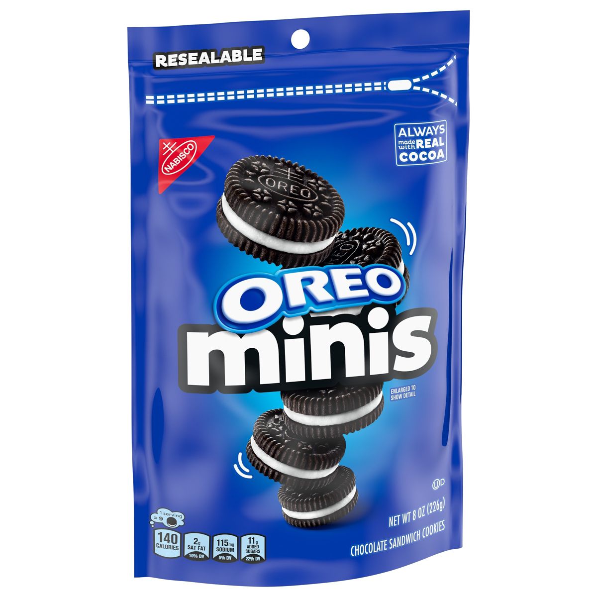 Oreo Minis Galletas Sándwich de Chocolate - 8 oz - Imagen 9