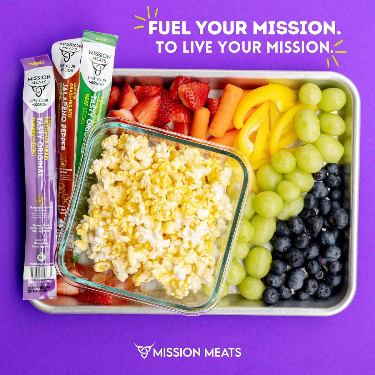 Paquete Variado Mission Meats – Carne de Res Orgánica Certificada, Pavo de Pastoreo, Cerdo con Pimienta en Grano – Sin Azúcar, Whole 30, Ideal para la Familia (12ct) - Imagen 7