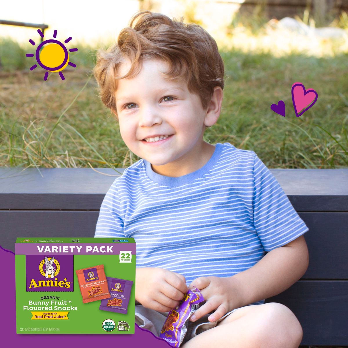Annie's Organic Bunny Fruit Flavored Snacks - 15.4 oz / 22 ct - Imagen 5