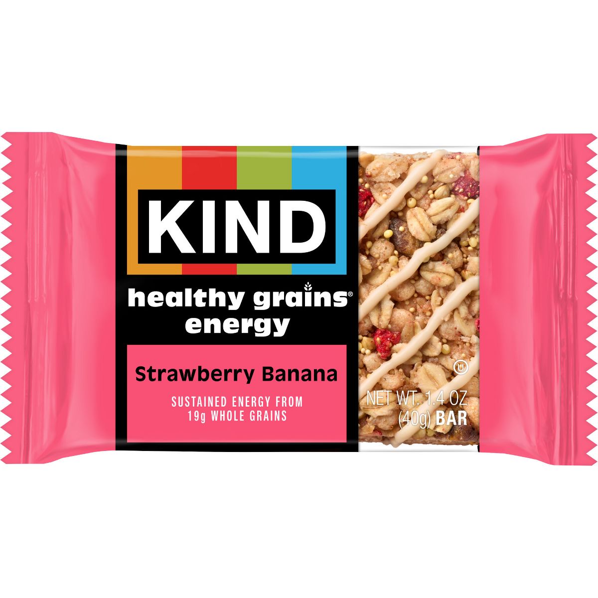 Barras de Proteína KIND Health Grains Energy Sabor Fresa y Plátano - Paquete de 5 - Imagen 3