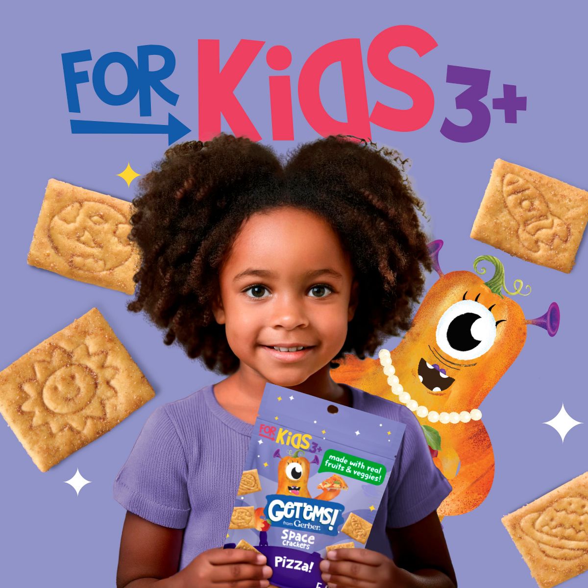 Galletas Espaciales de Pizza Gerber Get'ems! para Niños - 5 oz - Imagen 6