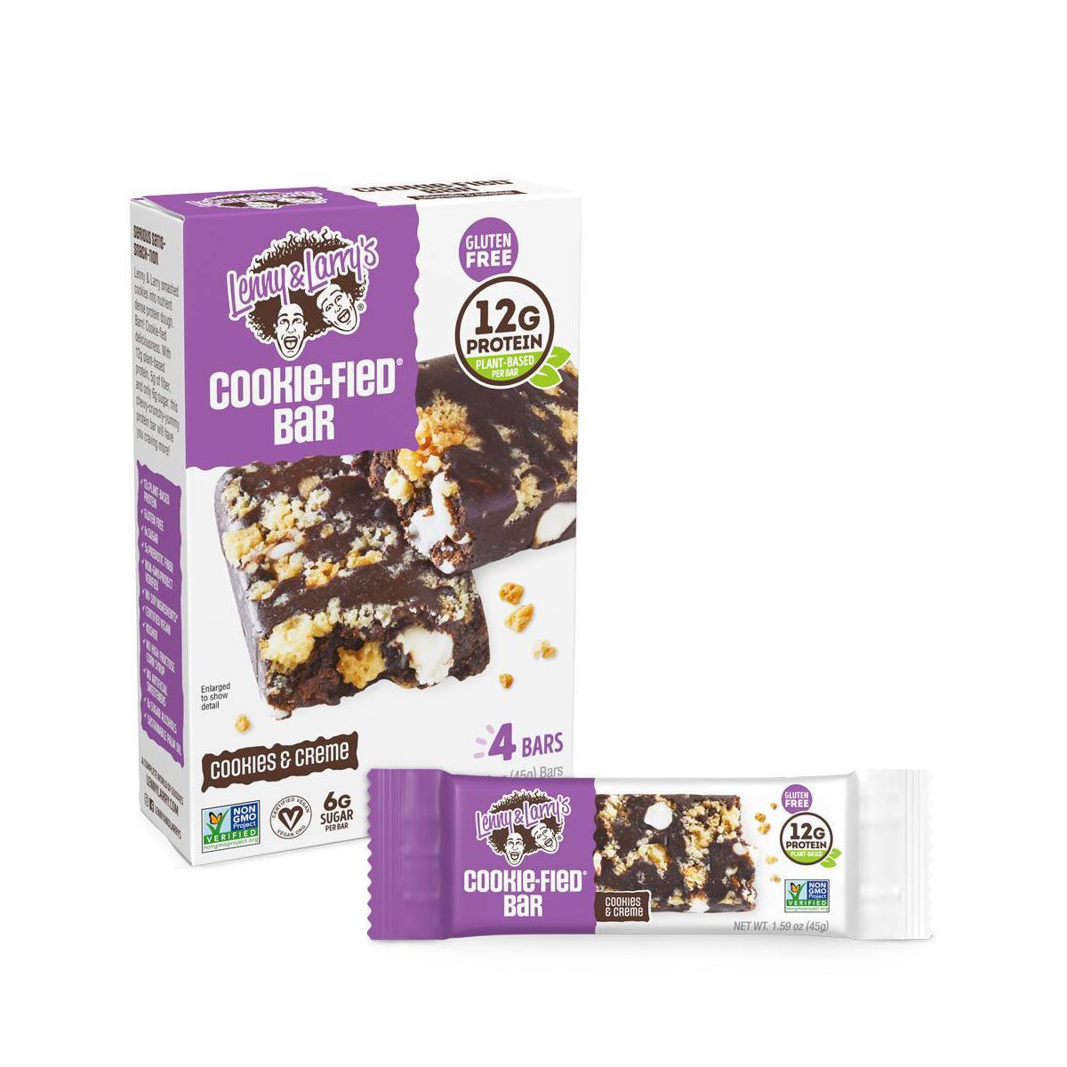 Barra Complete Cookie-fied de Lenny & Larry's - Galletas y Crema - Imagen 2