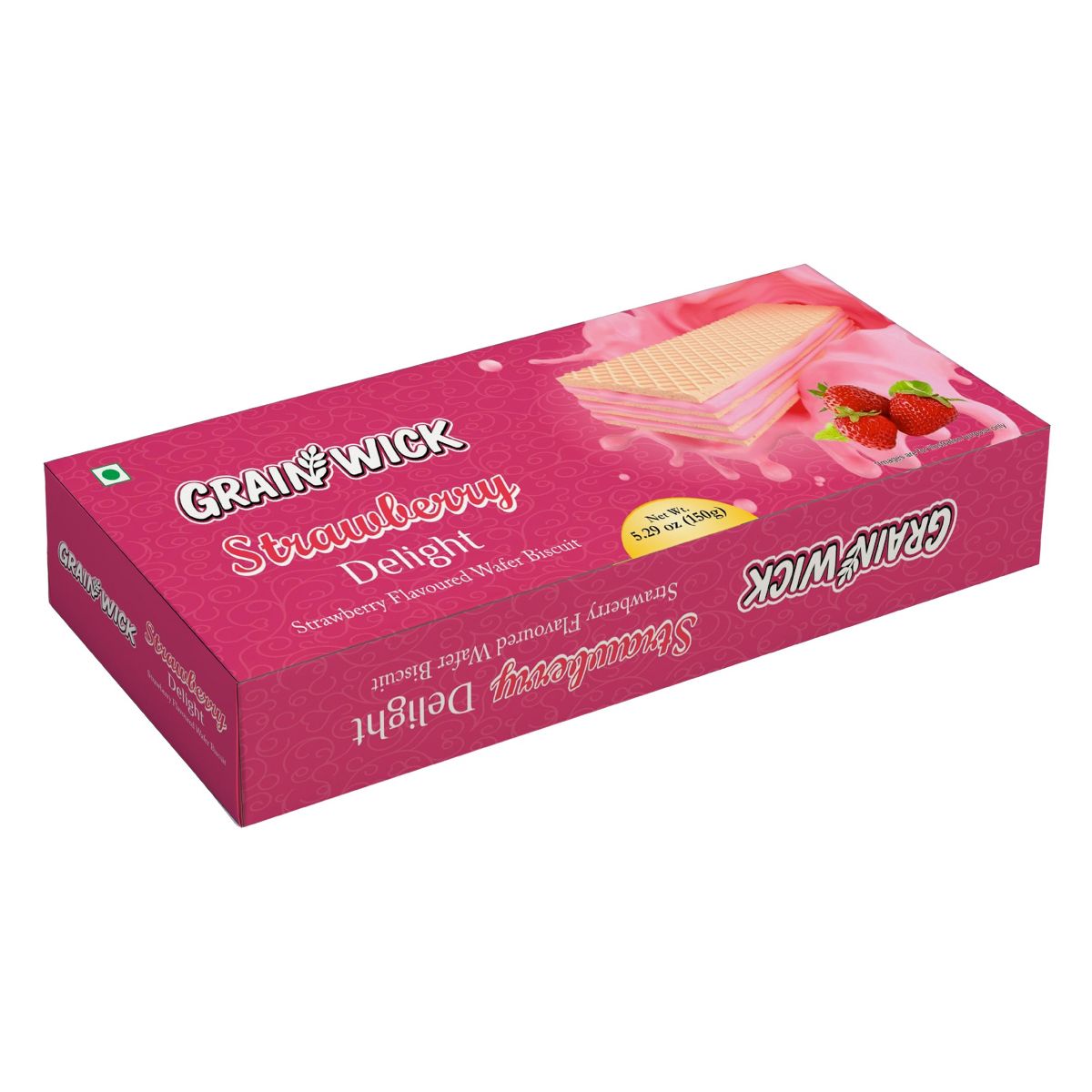 Aiva Strawberry Delight Wafer – Galletas Wafers Crujientes en Capas con Relleno Cremoso de Fresa para Botana y Postres - Imagen 3