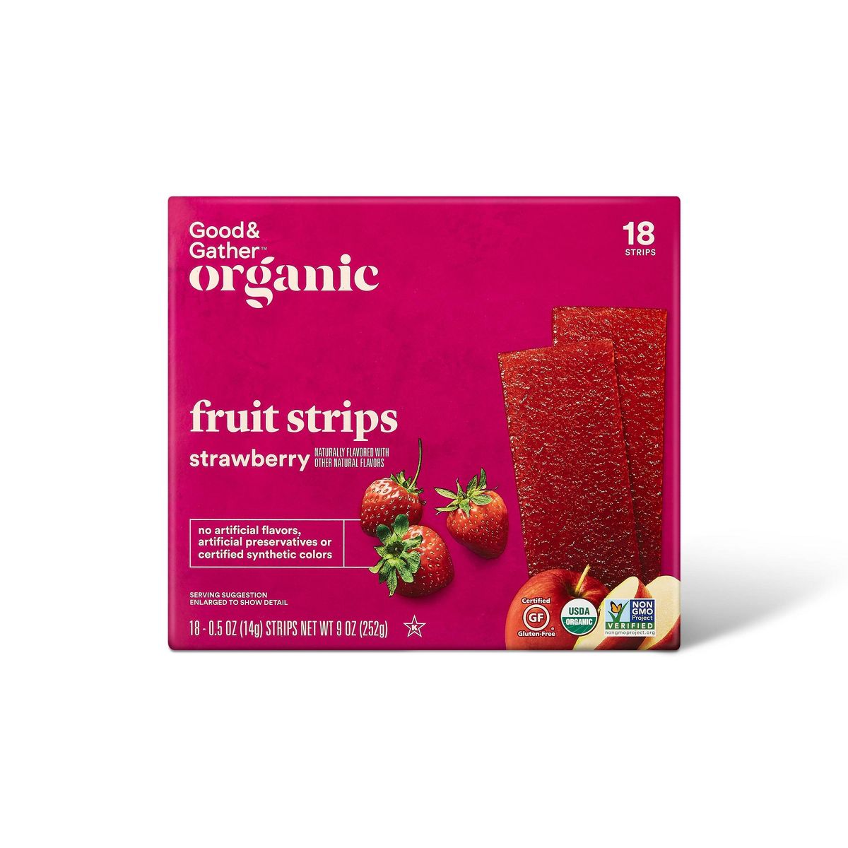 Frutilla Orgánica en Tiras - 9 oz/18 ct - Good & Gather™