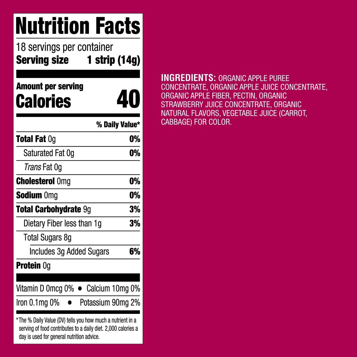 Frutilla Orgánica en Tiras - 9 oz/18 ct - Good & Gather™ - Imagen 6