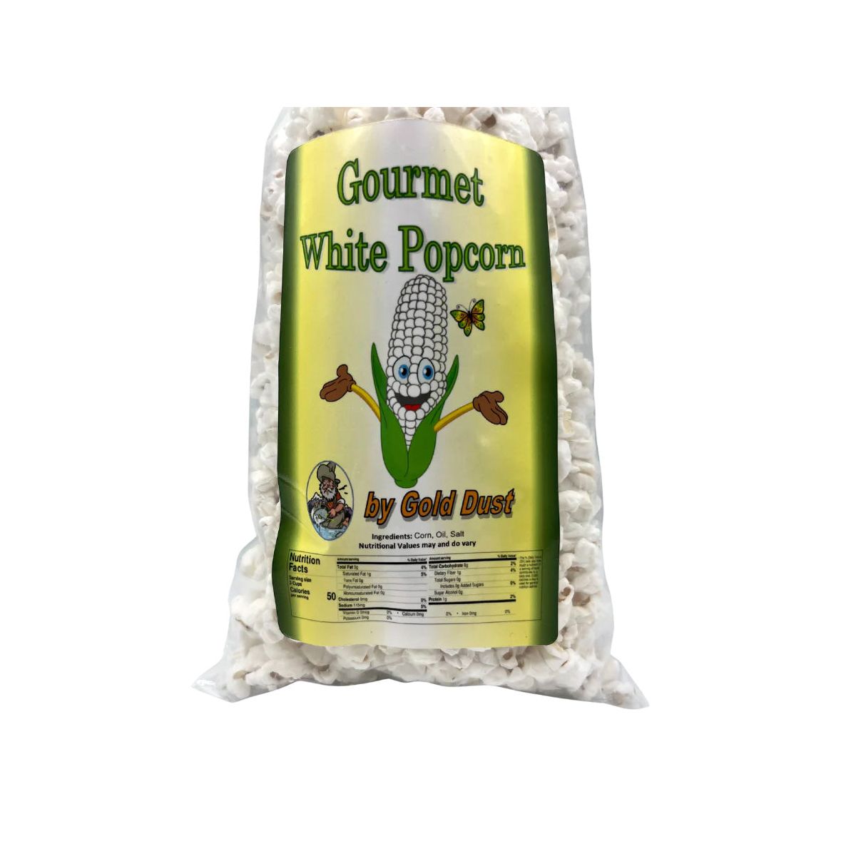 Gold Dust Kettle Corn Palomitas 1.5 oz Mariposa Blanca Ligeramente Saladas No Transgénicas - Paquete de 3 - Imagen 5