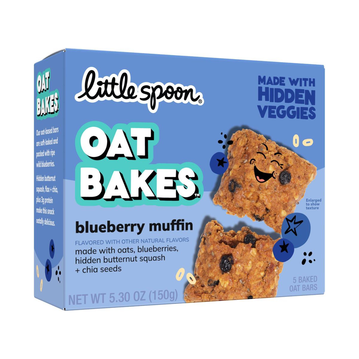 Little Spoon Barrita de Avena Horneada con Sabor a Muffin de Arándano, Snack para Niños - 5.3 oz/5 ct - Imagen 2