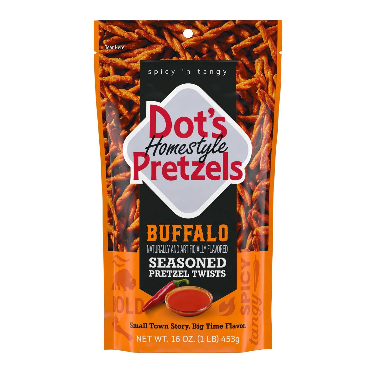 Dot's Homestyle Pretzels Sabor Buffalo - 16 oz - Imagen 2