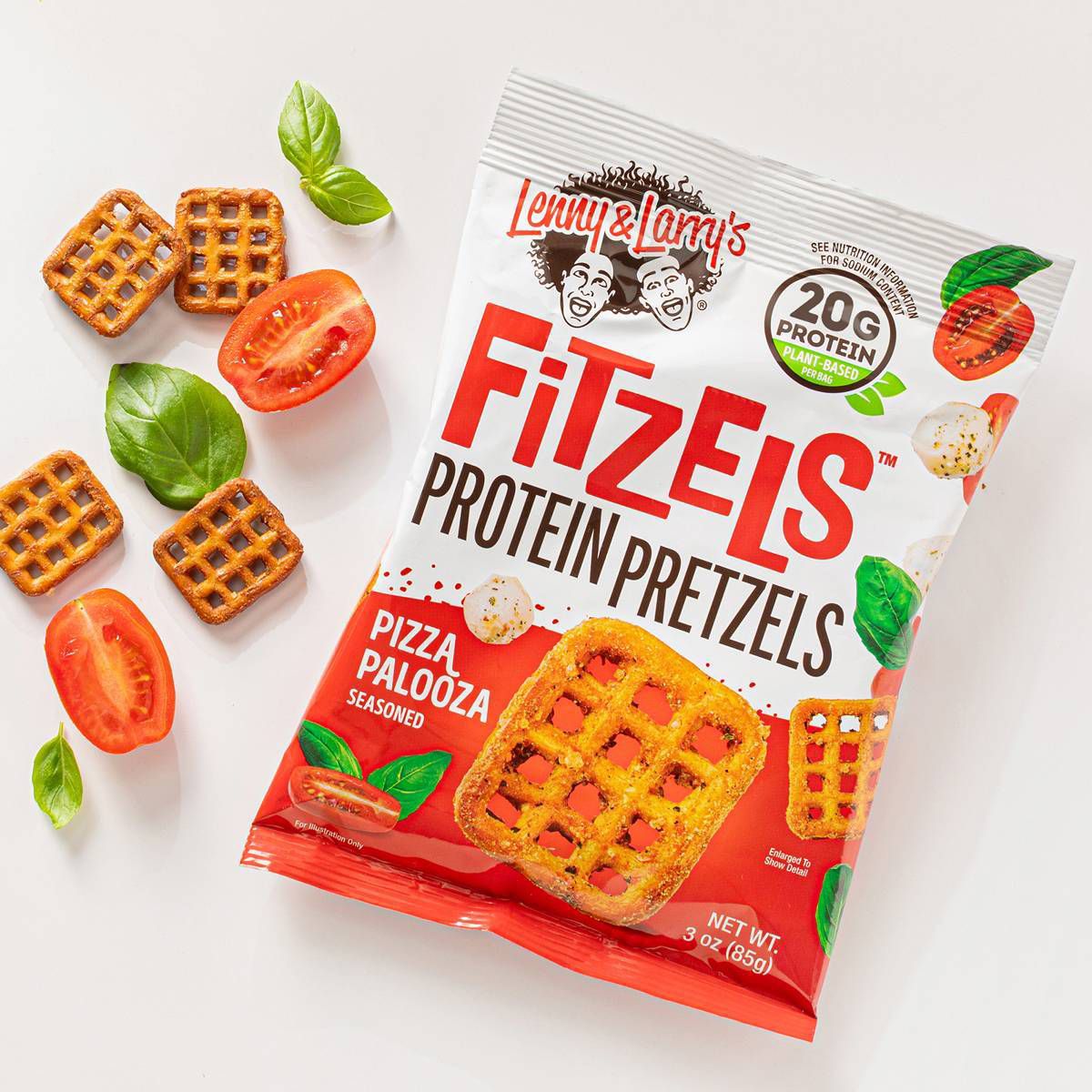 Lenny & Larry's Fitzels Pizza Palooza Pretzels - 3 oz/8 ct (Bolsa) - Imagen 6