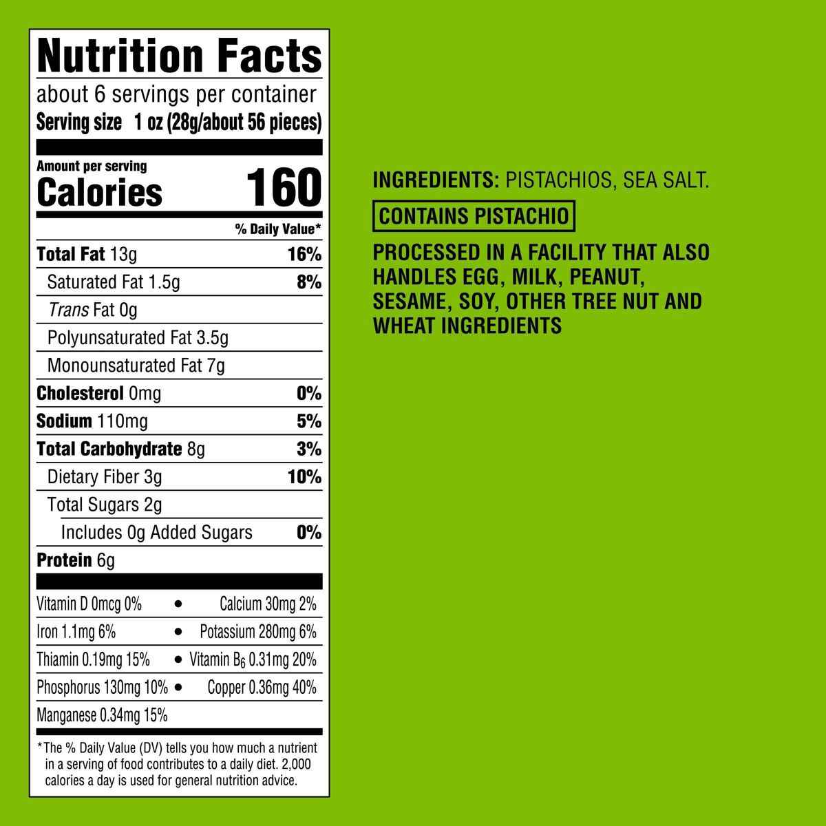 Pistachos sin cáscara tostados en seco con sal marina - 5.5 oz - Good & Gather™ - Imagen 5