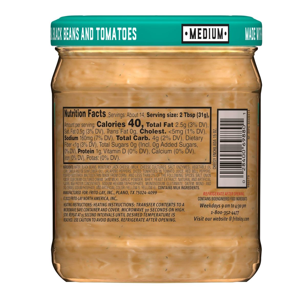 Tostitos Salsa Dip Sabor Queso Enchilada - 15 oz - Imagen 3