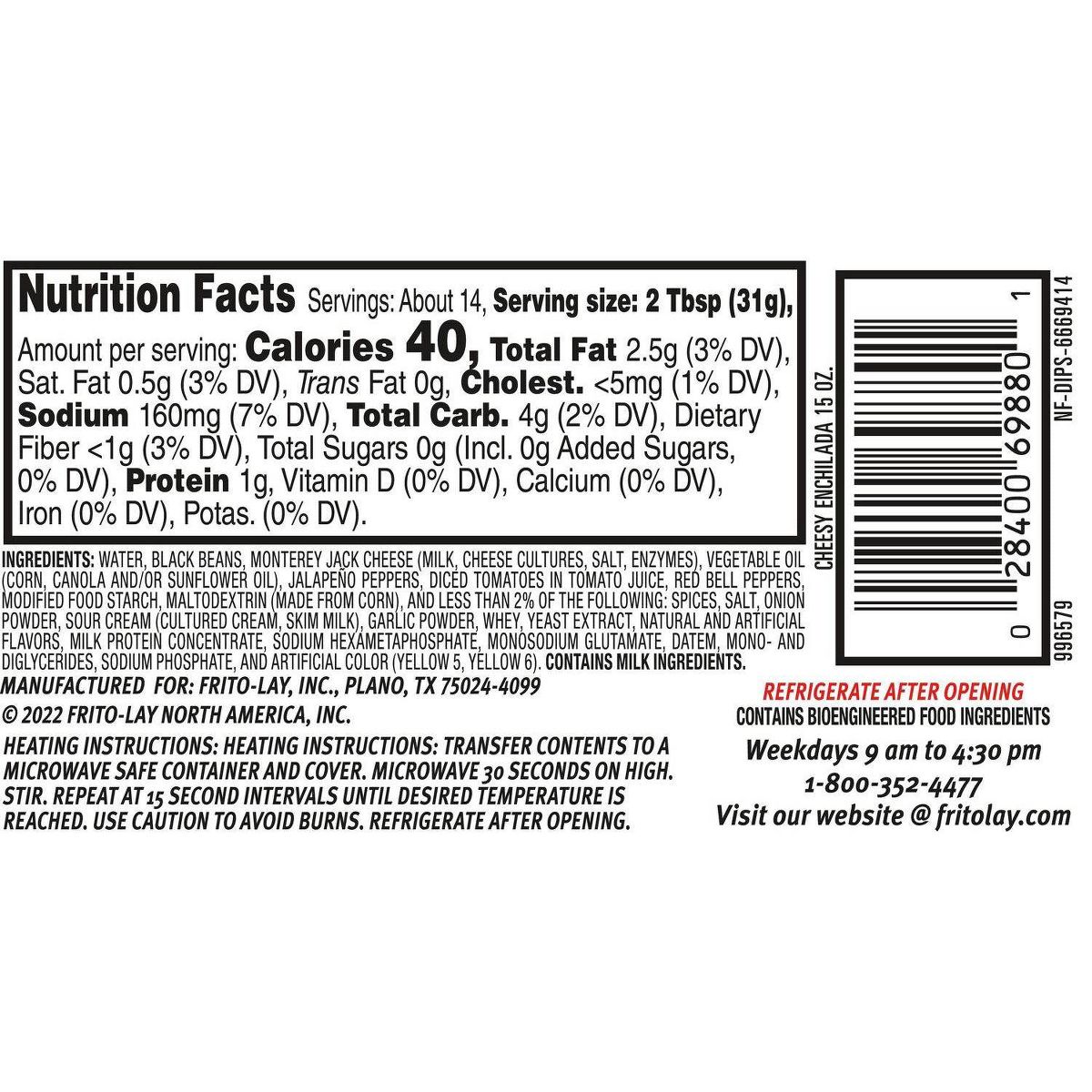 Tostitos Salsa Dip Sabor Queso Enchilada - 15 oz - Imagen 4