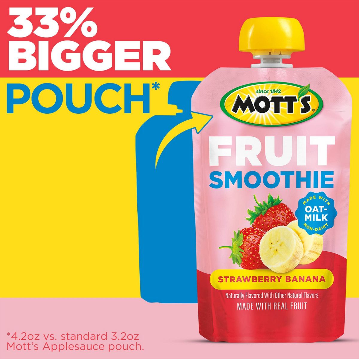 Mott's Smoothie de Frutas Fresa y Plátano en Bolsitas - 33.6 oz/8 ct - Imagen 8
