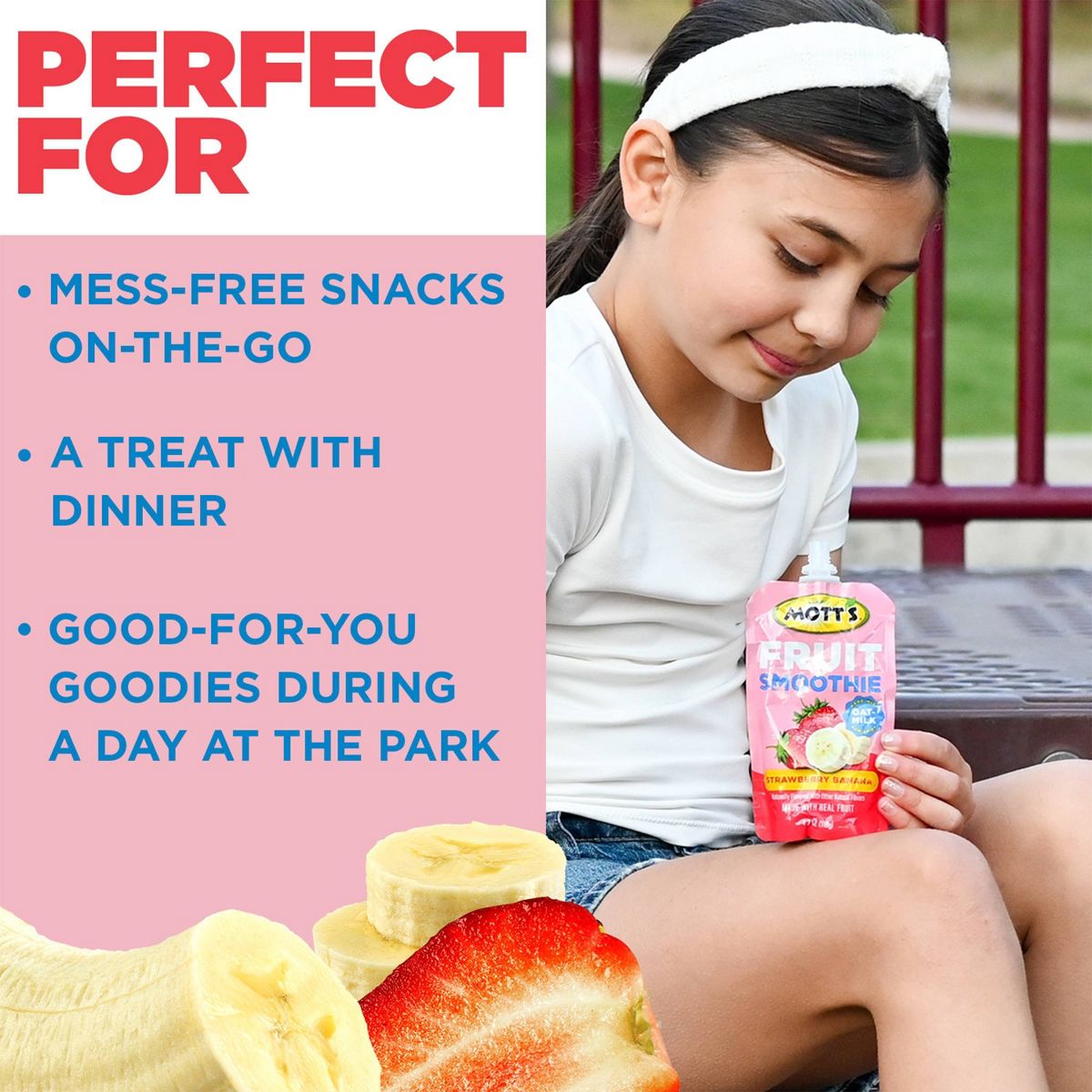 Mott's Smoothie de Frutas Fresa y Plátano en Bolsitas - 33.6 oz/8 ct - Imagen 10
