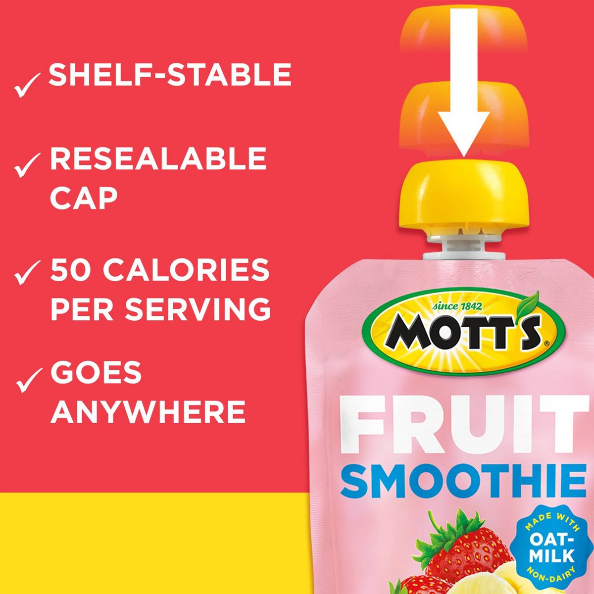 Mott's Smoothie de Frutas Fresa y Plátano en Bolsitas - 33.6 oz/8 ct - Imagen 11