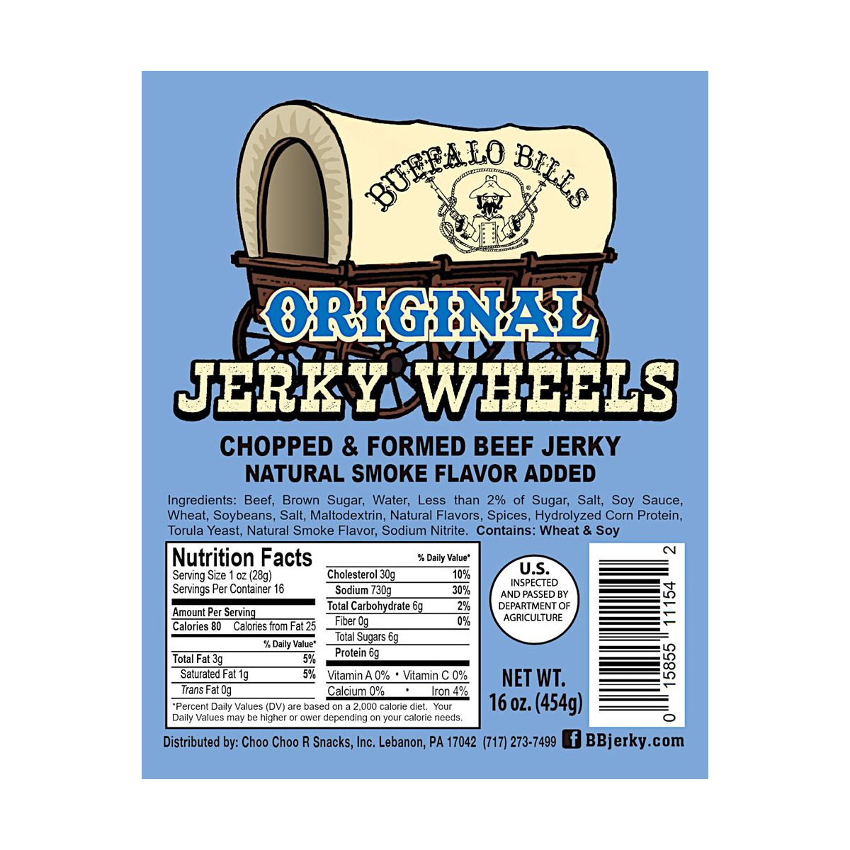 Buffalo Bills Original Beef Jerky Wheels (Circles) - Dos paquetes de 16 oz - Imagen 4