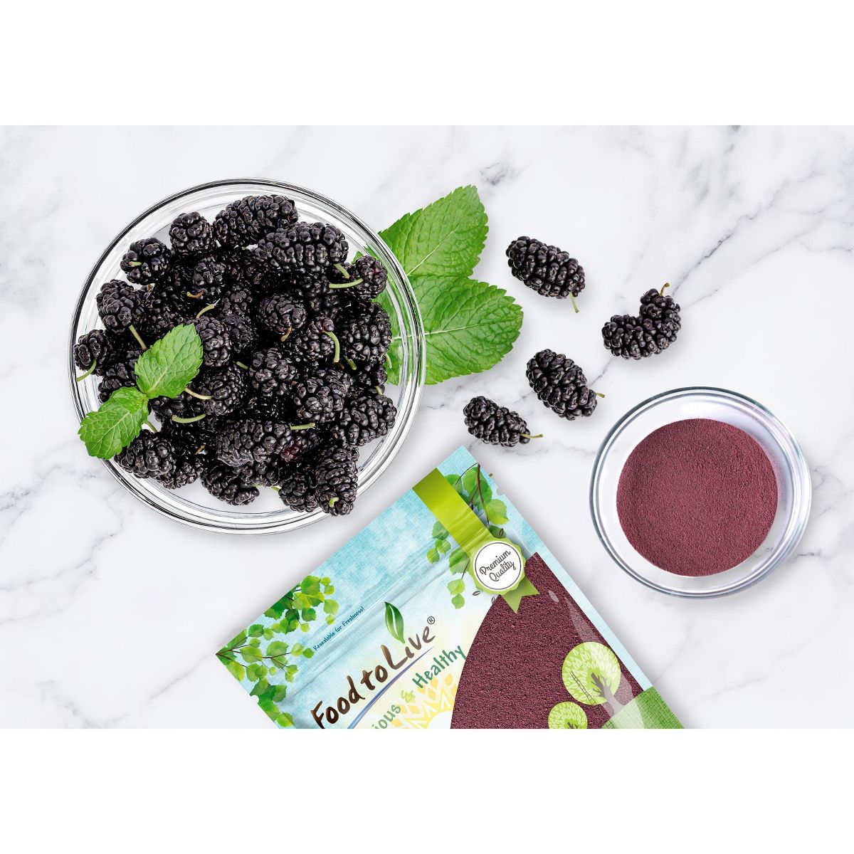 Polvo de Jugo de Mora - por Food to Live - Imagen 6