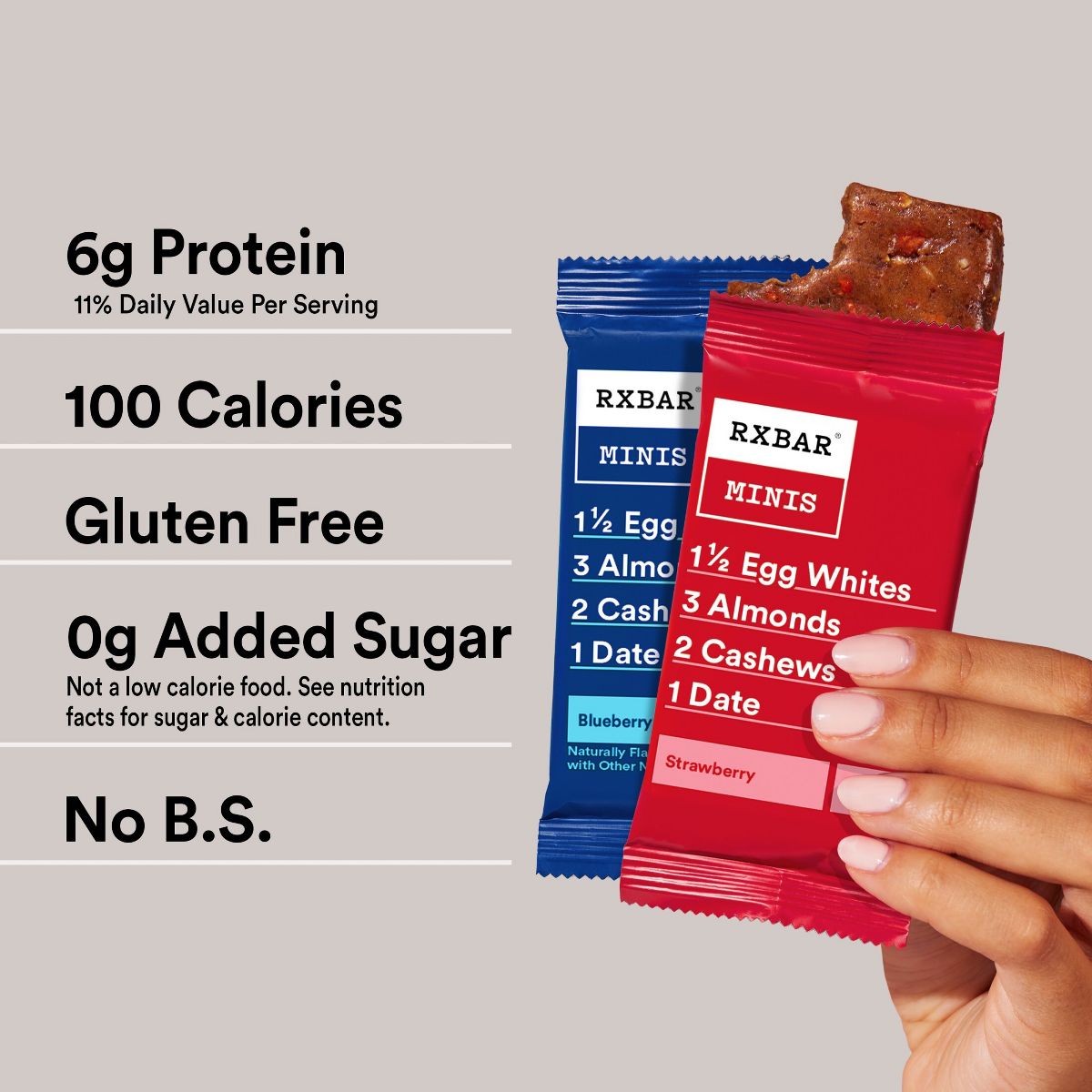 RXBAR Mini Barras de Proteína de Arándano y Fresa - 7.36 oz/8 ct - Imagen 4