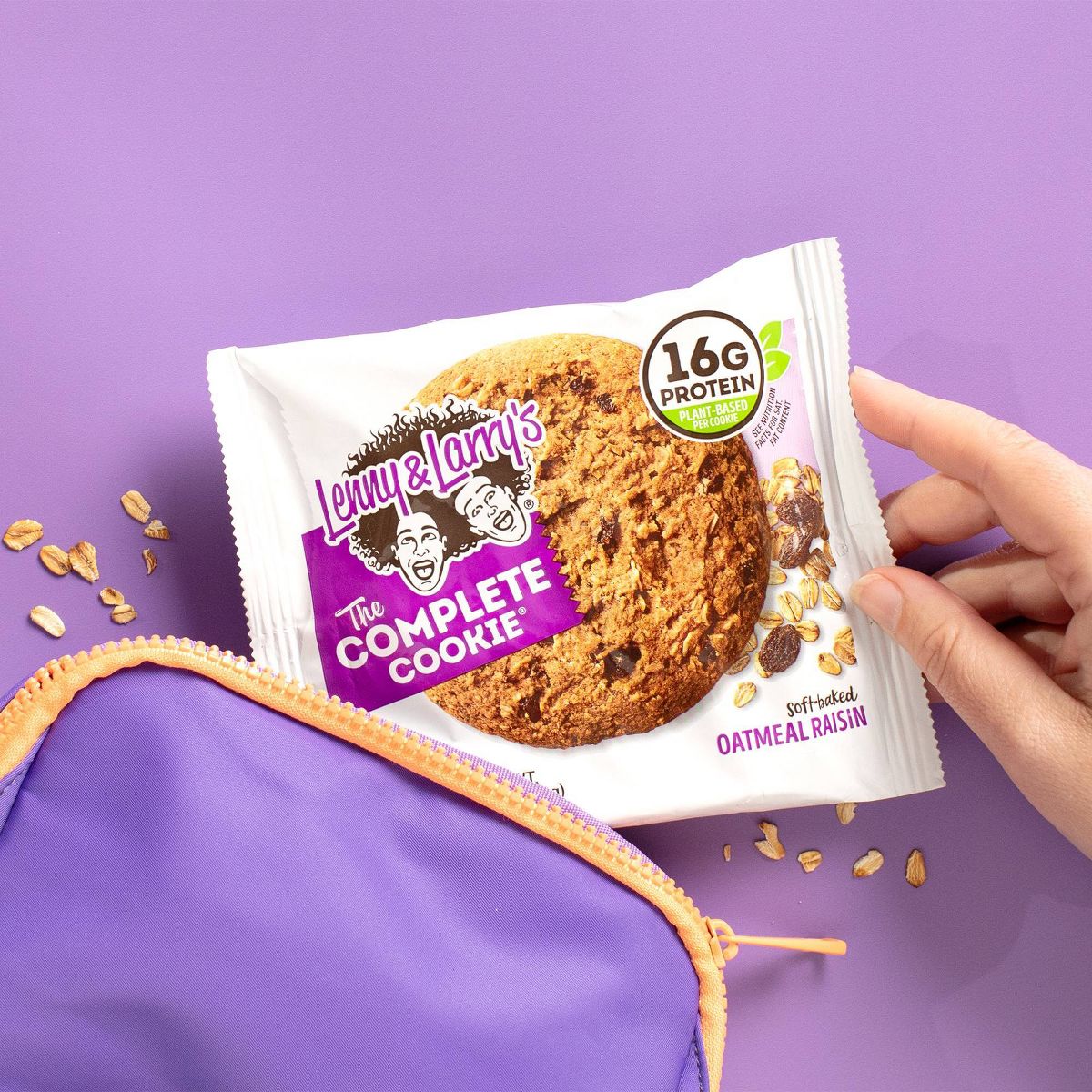 Galleta Vegana Completa Lenny & Larry's - Avena con Pasas - 12ct - Imagen 7