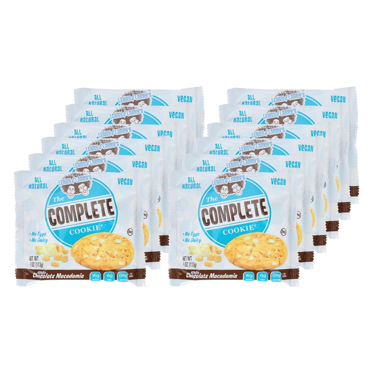 Galleta Completa Lenny & Larry's White Chocolate Macadamia - 12 barras, 4 oz - Imagen 2