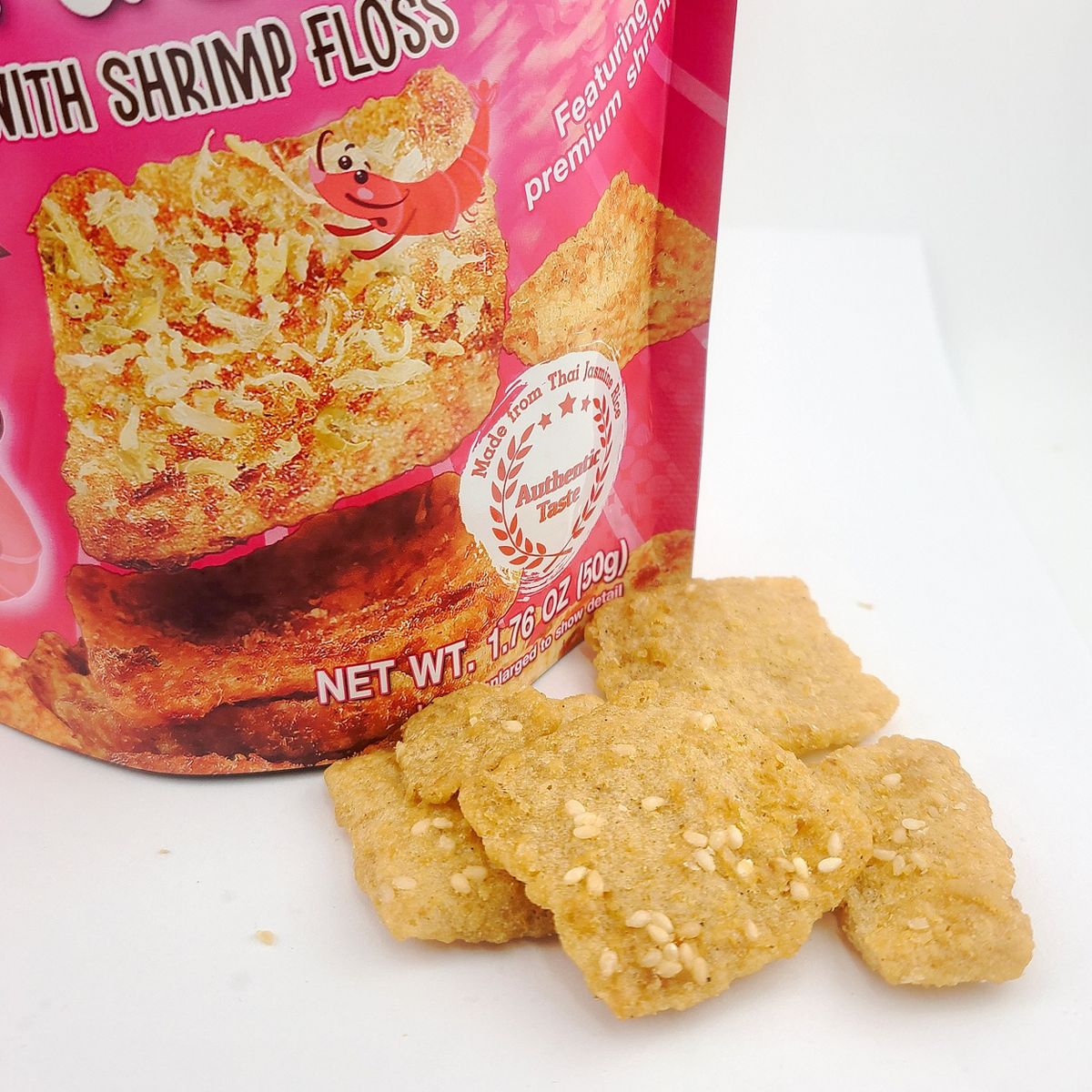 Galletas de Arroz Chao Sua 5 Sabores Variados Muestras Horneadas 1.76 oz (Paquete de 5) - Imagen 4