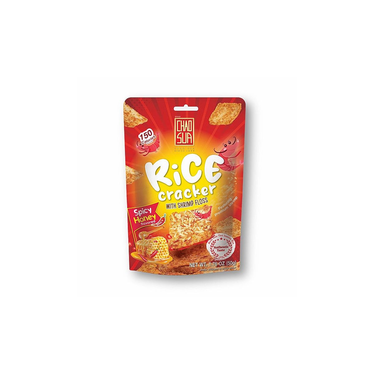 Galletas de Arroz Chao Sua 5 Sabores Variados Muestras Horneadas 1.76 oz (Paquete de 5) - Imagen 5