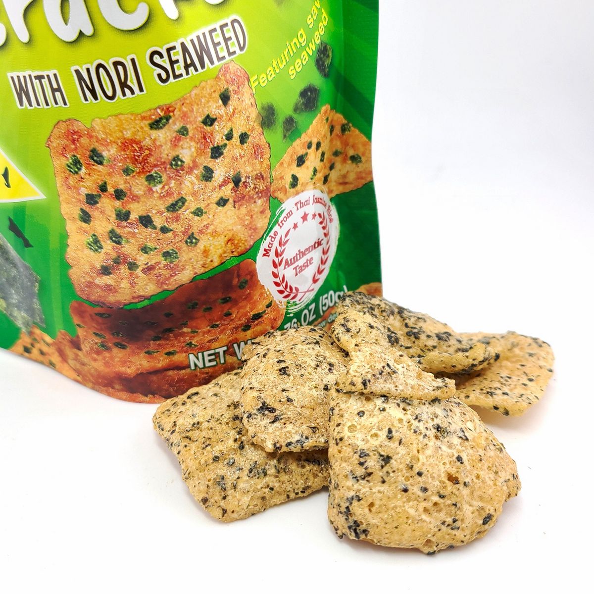 Galletas de Arroz Chao Sua 5 Sabores Variados Muestras Horneadas 1.76 oz (Paquete de 5) - Imagen 6