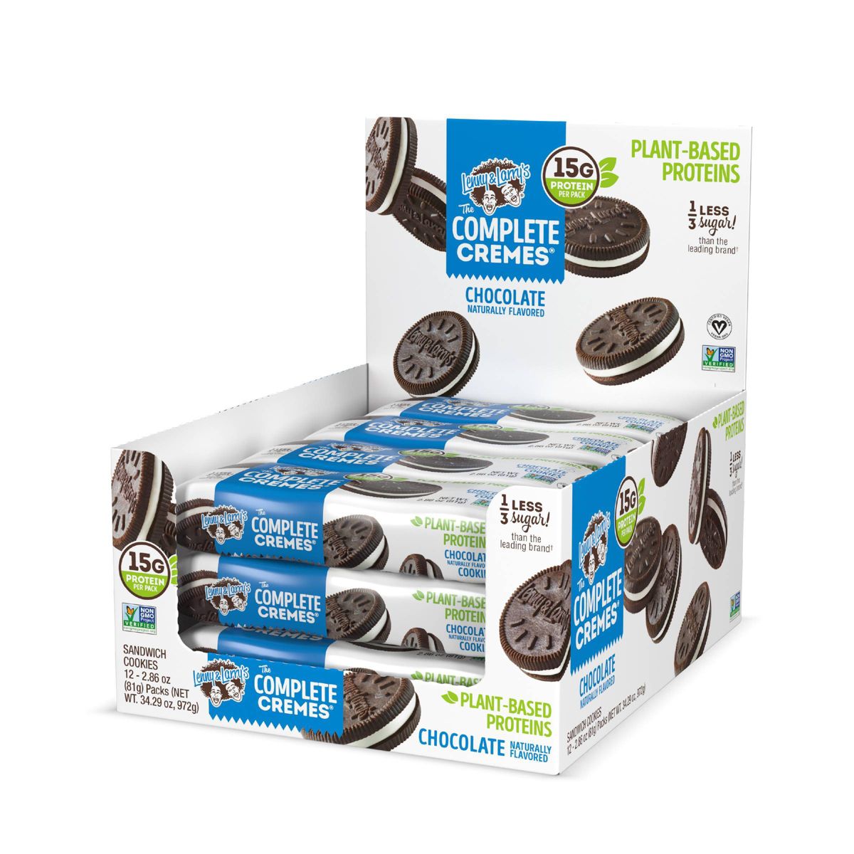 Lenny & Larry's The Complete Cremes - Chocolate - 12ct - Imagen 2