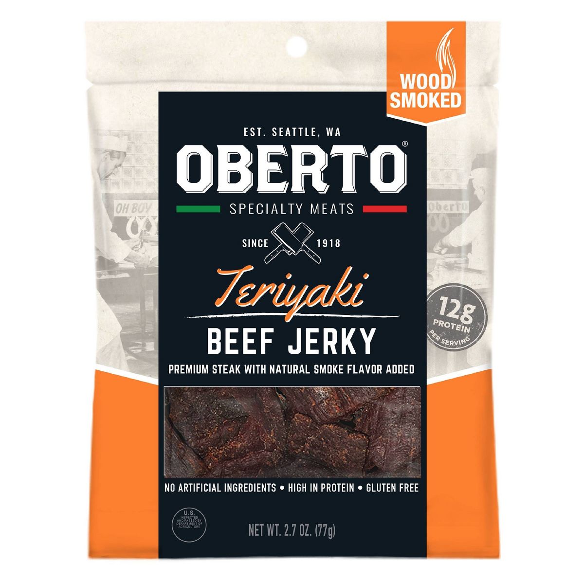 Oberto Beef Jerky Sabor Teriyaki - 2.7 oz