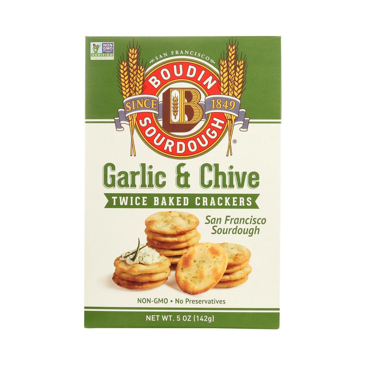 Galletas Boudin Sourdough Sabor Ajo y Cebollín - Caja con 12 - 5 oz - Imagen 3
