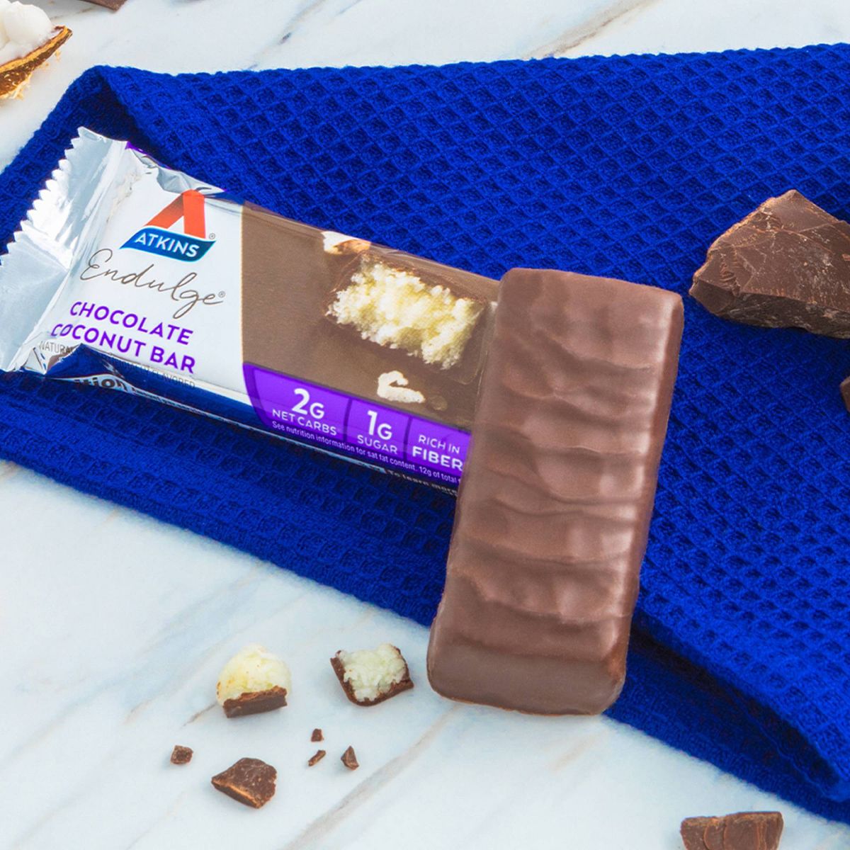 Atkins Endulge Barras de Chocolate y Coco - Imagen 4