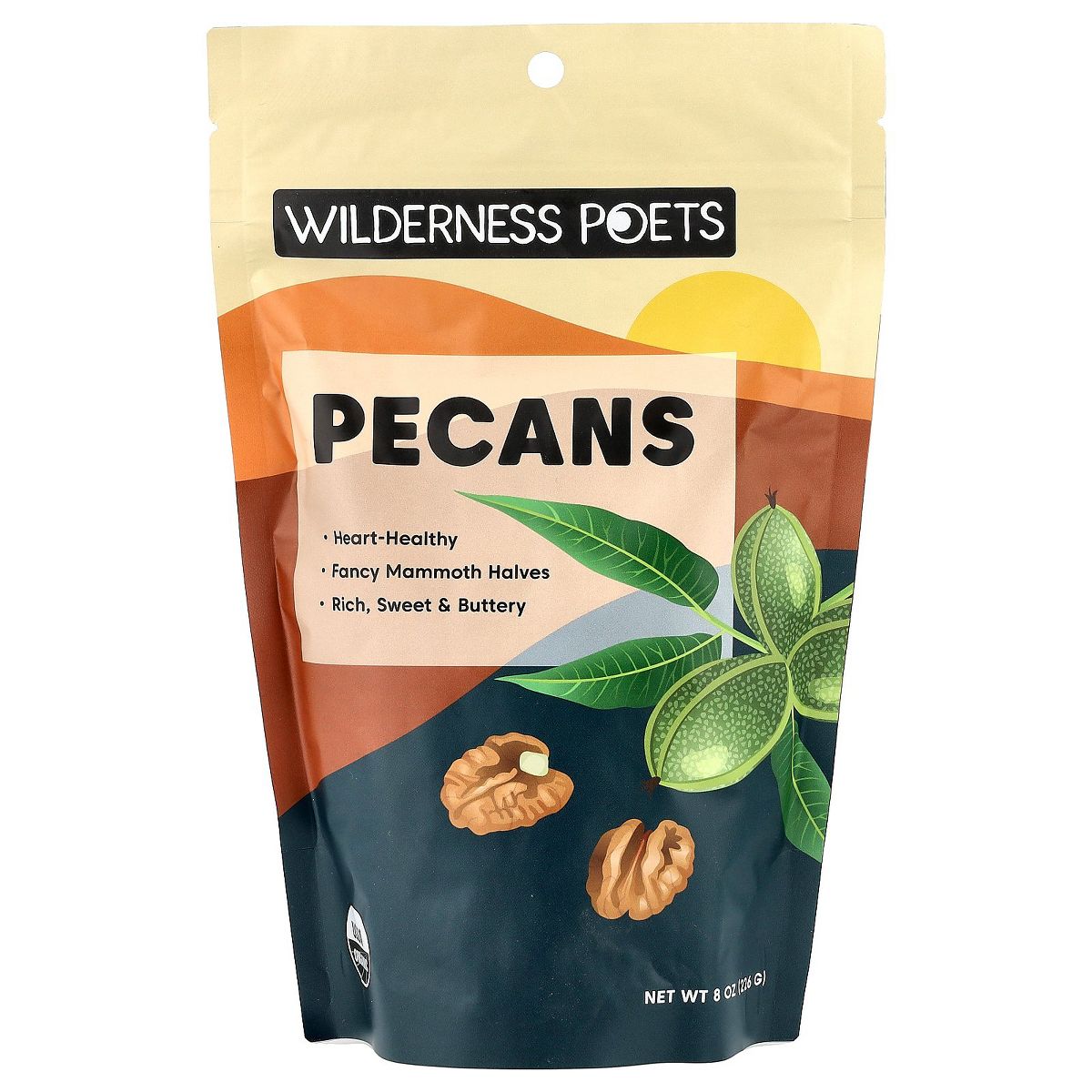 Nueces Pecanas Wilderness Poets, 8 oz (226 g) - Imagen 2