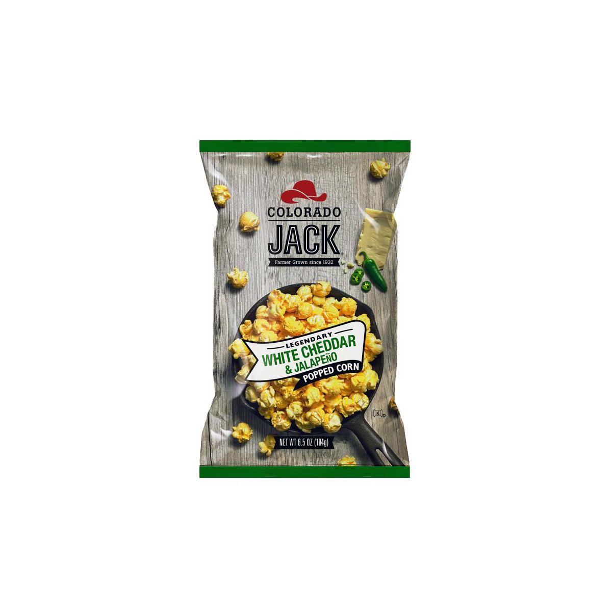 Colorado Jack Legendary White Cheddar and Jalapeno Gourmet Popcorn - 6.5 oz (Caja con 12)