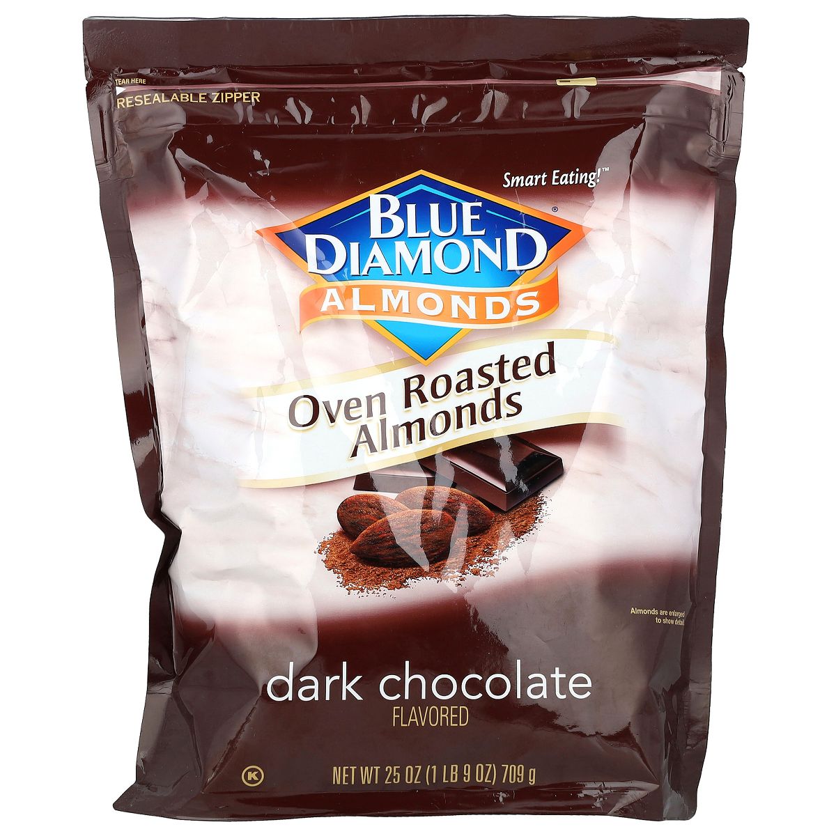 Blue Diamond Almonds, Almendras Horno Tostadas, Chocolate Oscuro, 25 oz (709 g) - Imagen 2