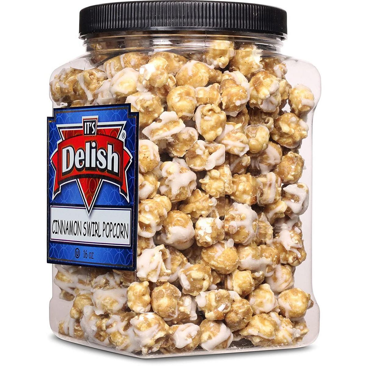 Palomitas de Caramelo y Canela It's Delish, Contenedor Jumbo de 16 Oz (1 Lb) - Imagen 6
