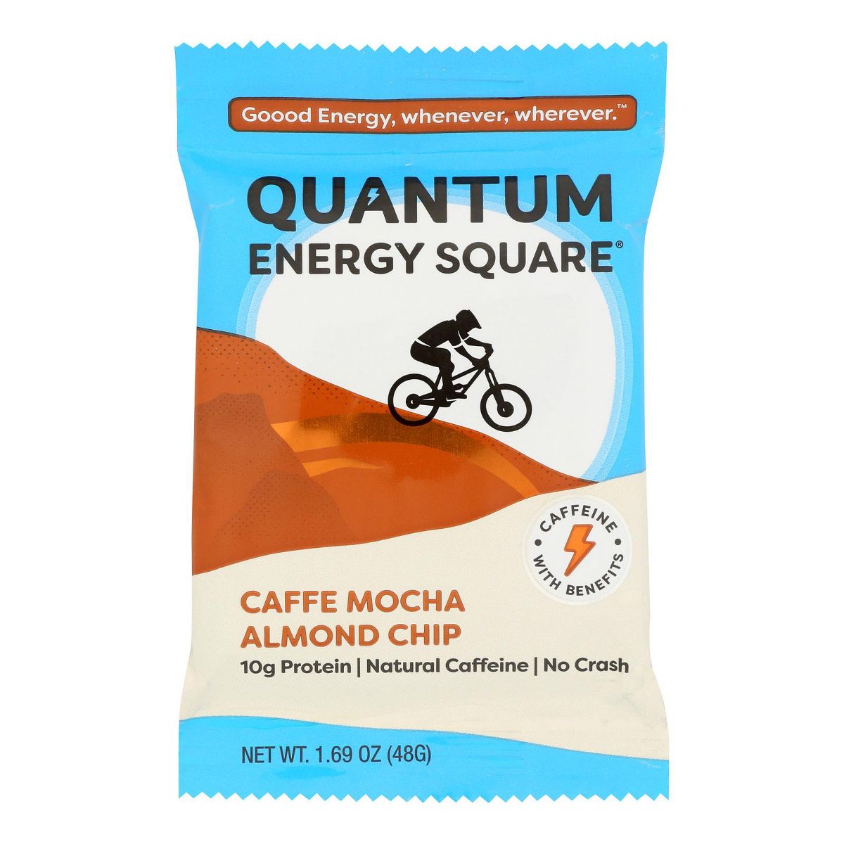 Barra Quantum Energy Squares Caffe Mocha Almond Chip - 8 barras, 1.69 oz - Imagen 3