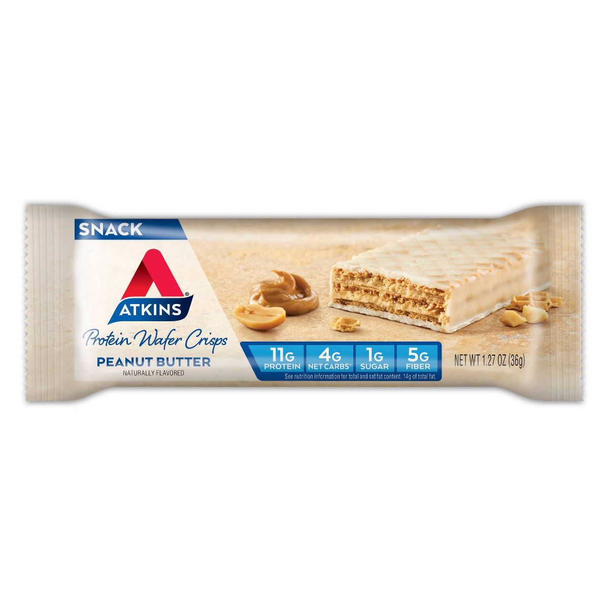 Barritas Proteicas de Galleta Crujiente con Suero de Leche y Mantequilla de Cacahuate Atkins - 10g de Proteína - Paquete de 5 - Imagen 3