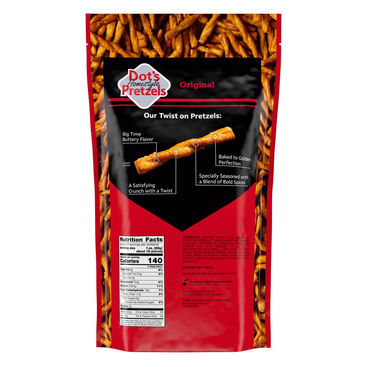 Dot's Homestyle Pretzels Original Twists - 24 oz - Imagen 3