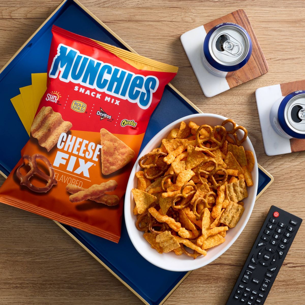 Munchies Cheese Fix Snack Mix Sabor a Queso - 8 oz - Imagen 4