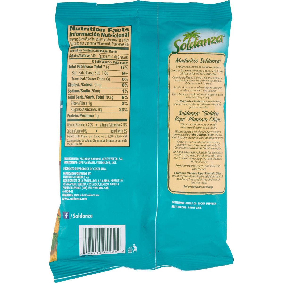 Chips de Plátano SOL - 2.5 oz - Imagen 3