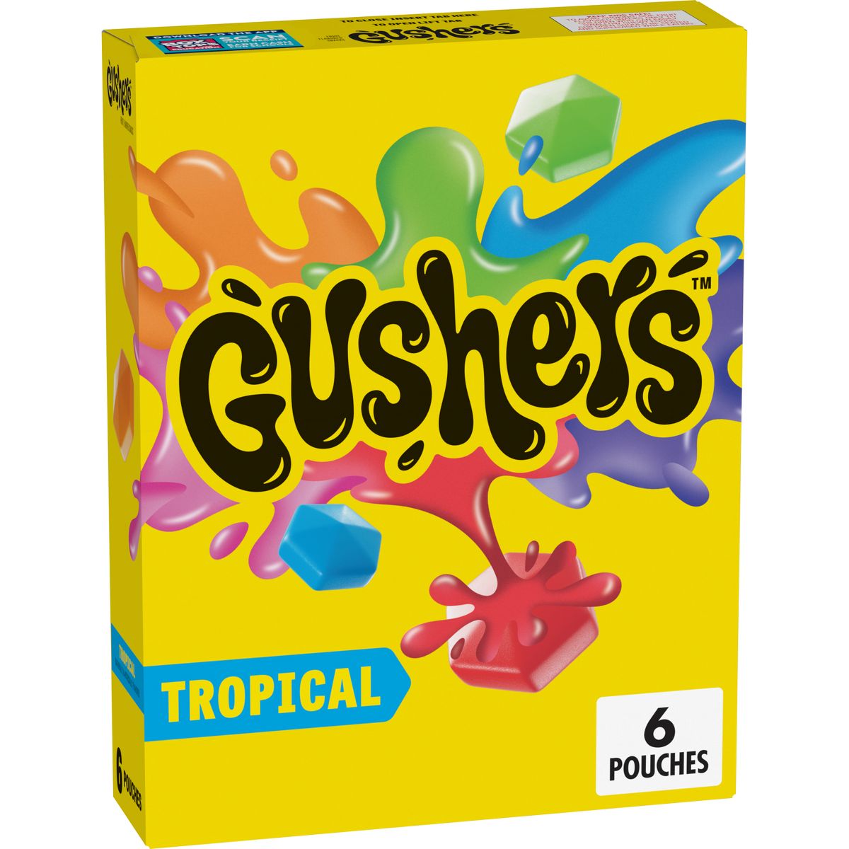 Fruit Gushers Bocadillos de Fruta con Sabor Tropical - 6ct/4.8oz