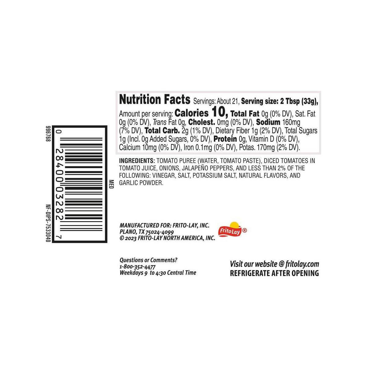 Tostitos Medium Chunky Salsa Dip - 24 oz - Imagen 4