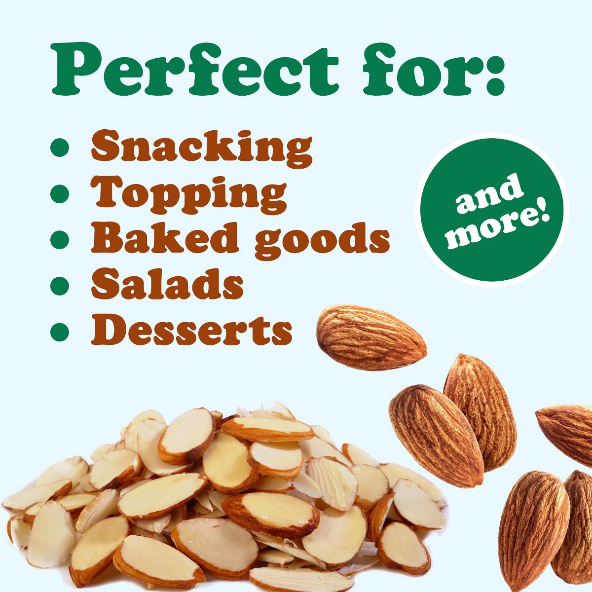 Almendras Fileteadas Tostadas Naturales - por Food to Live - Imagen 7