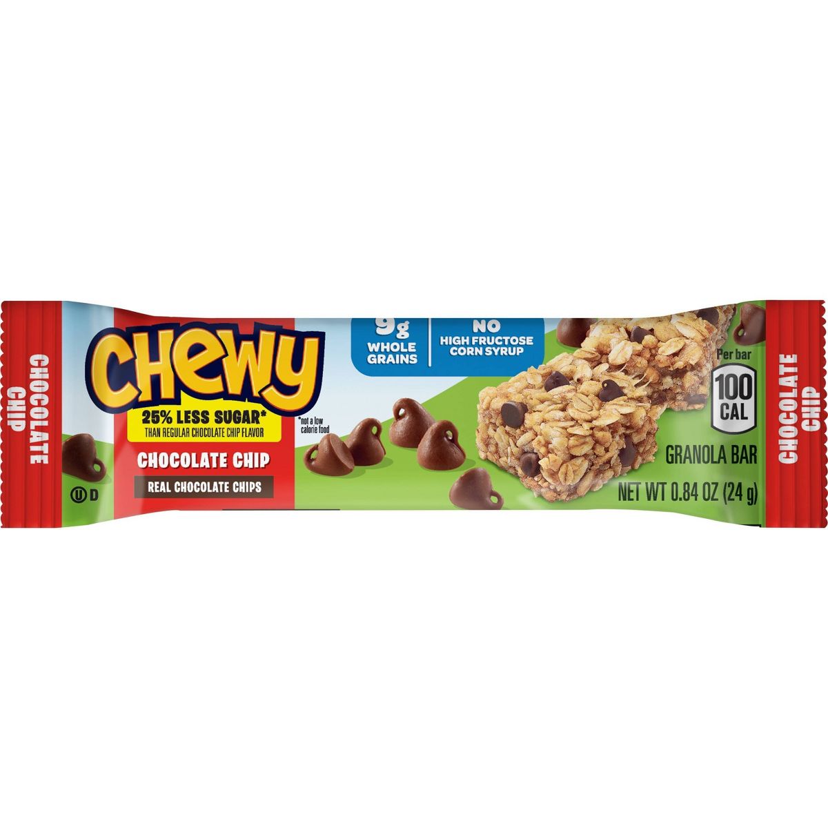 Quaker Chewy Barritas de Granola con Chispas de Chocolate Bajo en Azúcar - 6.7 oz/8 ct - Imagen 4